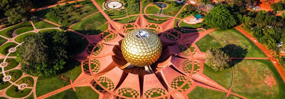 Explore Auroville's unique community and Matrimandir