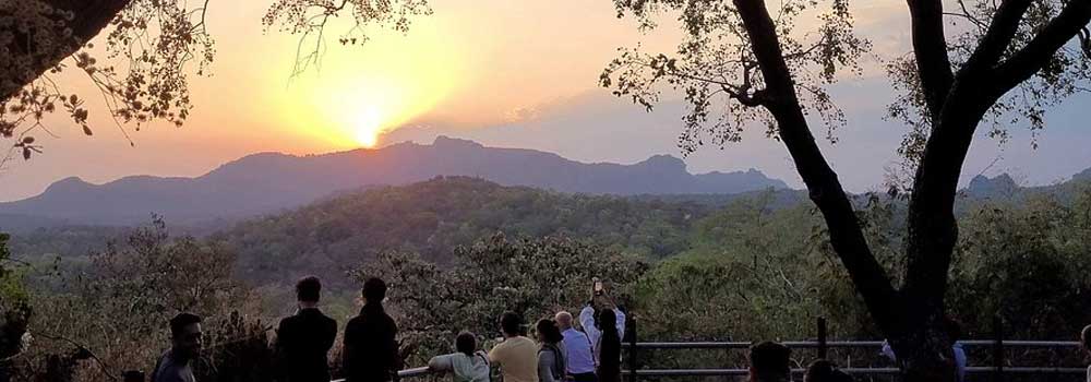 Sunset point in Pachmarhi