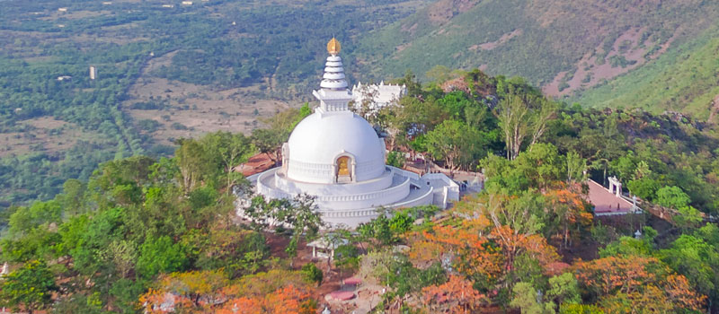 Nalanda, Viswa Shanti Stupa Rajgir